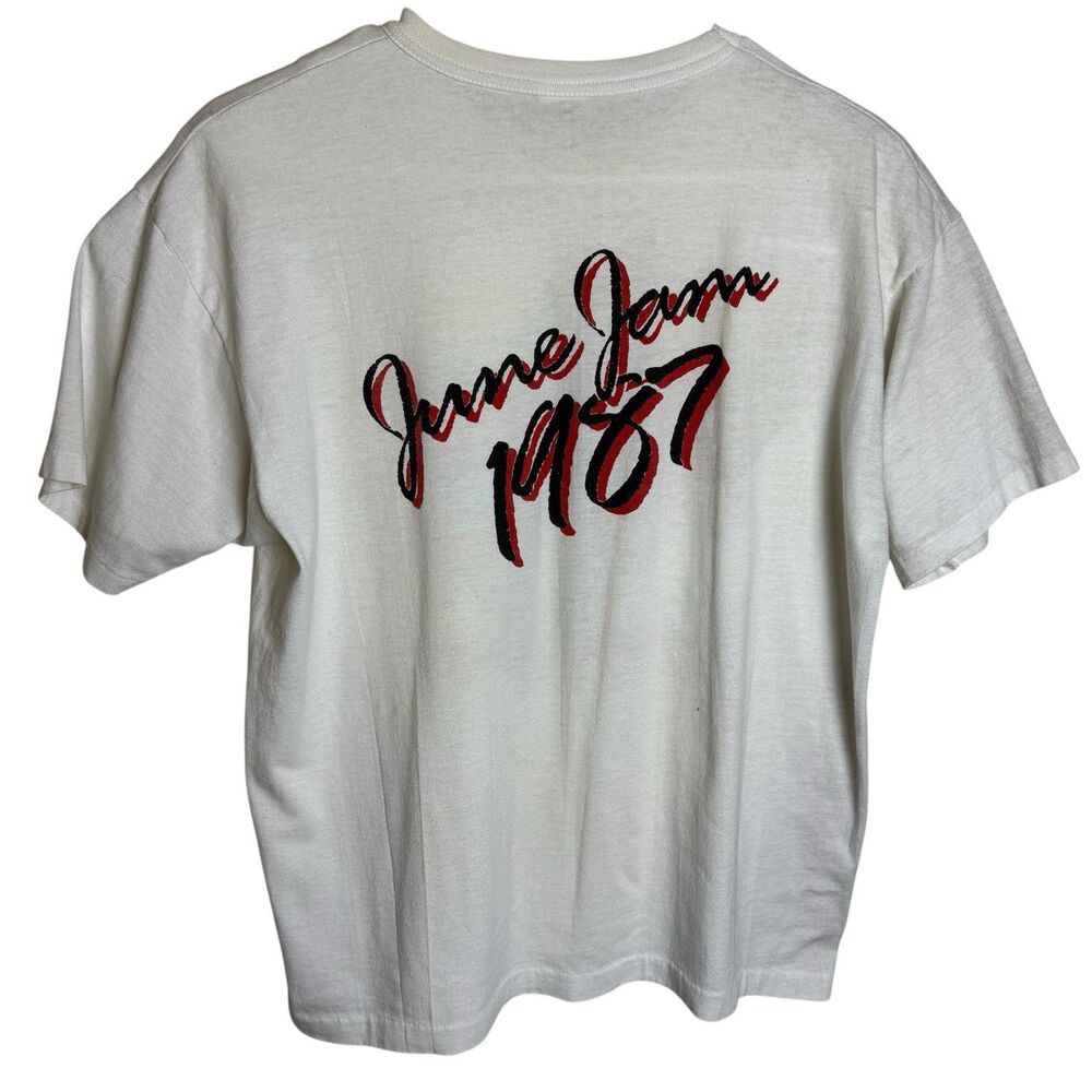 Vintage Sixth Annual Alabama June Jam 1987 Country Concert Shirt Mens XL White - Picture 2 of 16